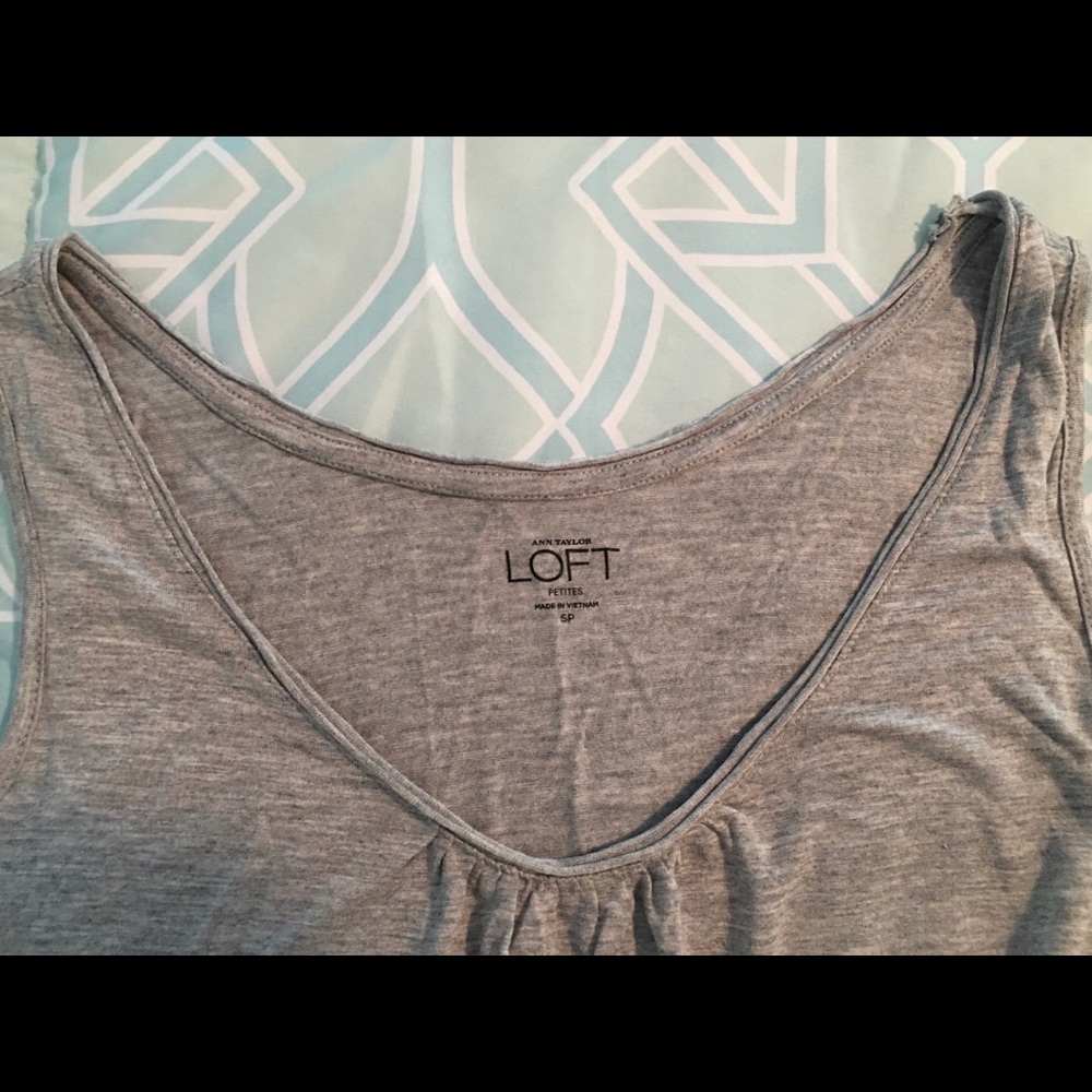 Heathered Grey Rayon Tank Top - Picture 3 of 6